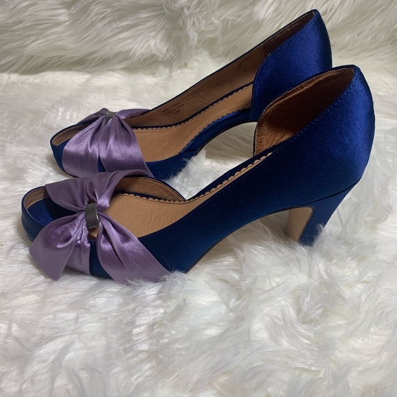 Anthro Miss Albright Satin Heels • size 8.5• NWOT - Picture 6 of 7
